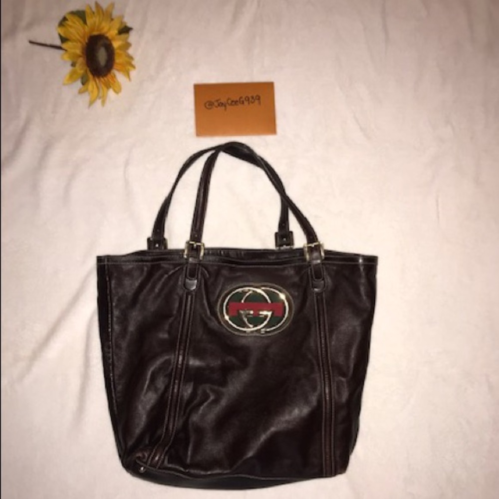 GUCCI GG Brown Shoulder Bag